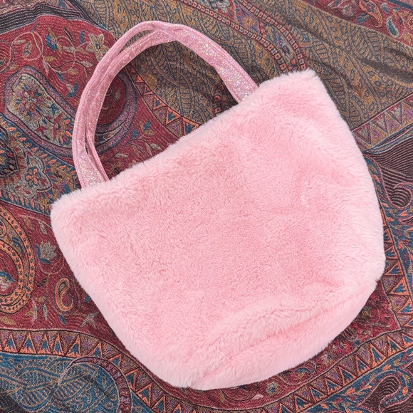 Y2K pink furry purse - Picture 1 of 1